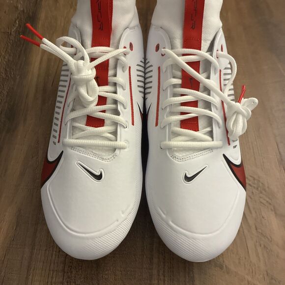 Nike Vapor Edge Pro 360 2 White Red Men Size 9 Football Cleats FN7759-108 main image 7